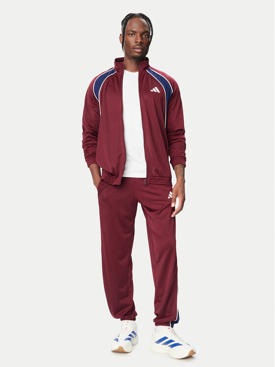 adidas adidas Tuta Colour Block KH2731 Bordeaux Regular Fit