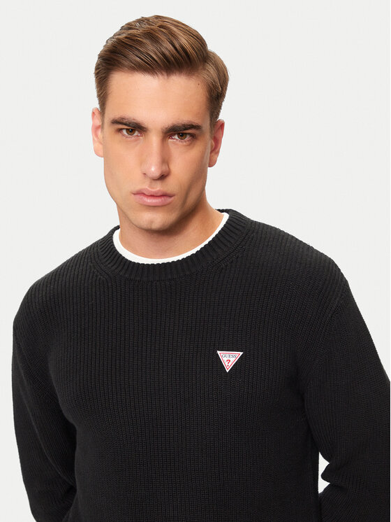Guess Jeans Guess Jeans Pullover M4BR30 Z3HM1 Schwarz Regular Fit