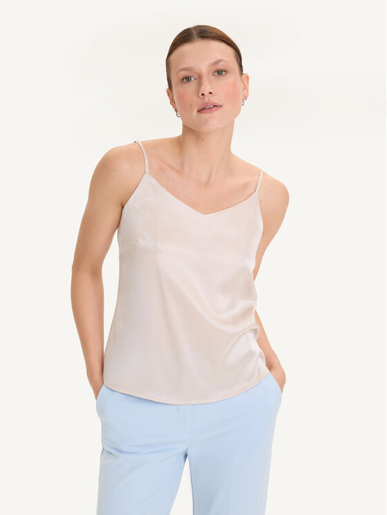 KMX Studio KMX Studio Bluzka 503370019 Srebrny Straight Fit