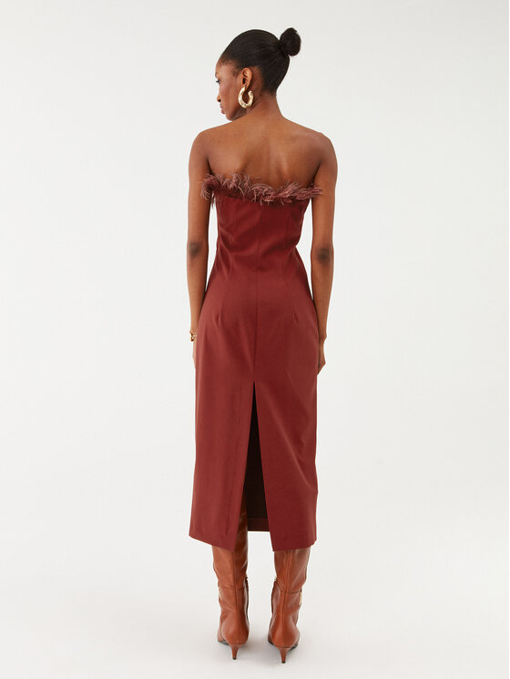 Patrizia Pepe Patrizia Pepe Kokteiļkleita 8A1202/A6F5-R799 Sarkans Slim Fit