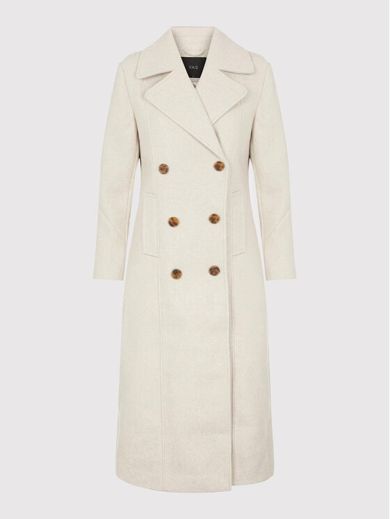 YAS YAS Вовняне пальто Mori 26024300 Бежевий Regular Fit