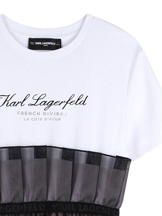 Karl Lagerfeld Kids Karl Lagerfeld Kids Haljina za svaki dan Z31140 D Ružičasta Regular Fit