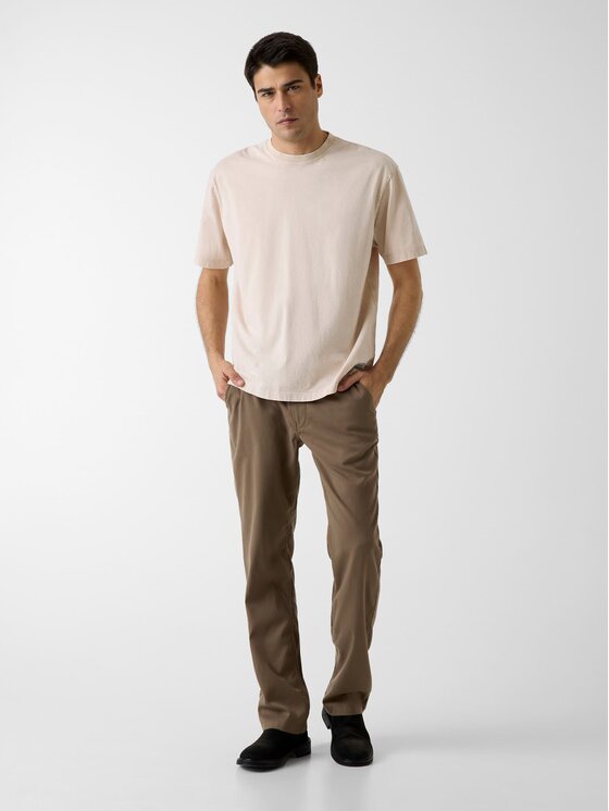 Guess Guess T-Shirt 181814 Beżowy Classic Fit