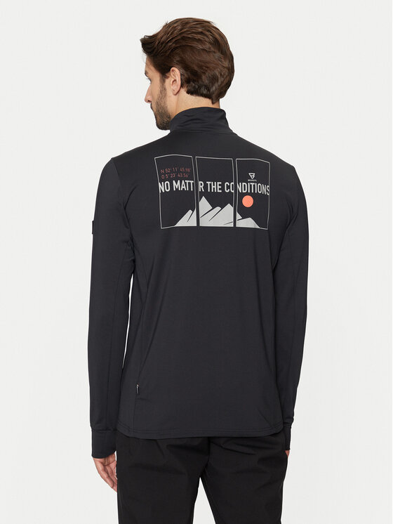 Brunotti Brunotti Μπλούζα 2421240077 Μαύρο Reglan Fit