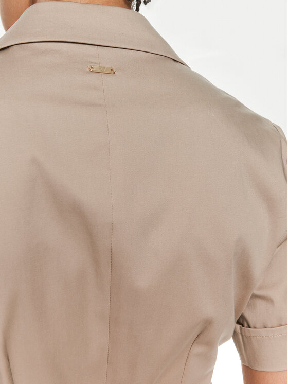 Fracomina Fracomina Kleid für den Alltag FS24SD1017W47201 Beige Regular Fit