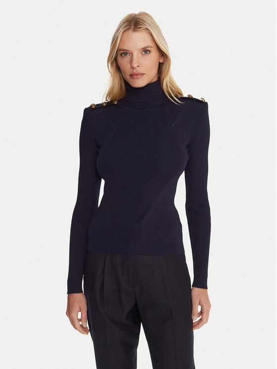 Gaudi Gaudi Rollkragenpullover 521FD53037 Dunkelblau Regular Fit