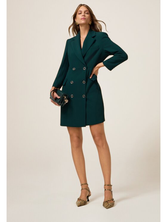 Oltre Oltre Vestito 7056R005044N015 Verde Slim Fit