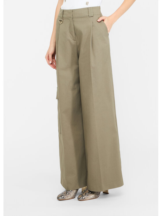 Liu Jo Liu Jo Pantaloni di tessuto CF5351T026AX0707 Verde Regular Fit