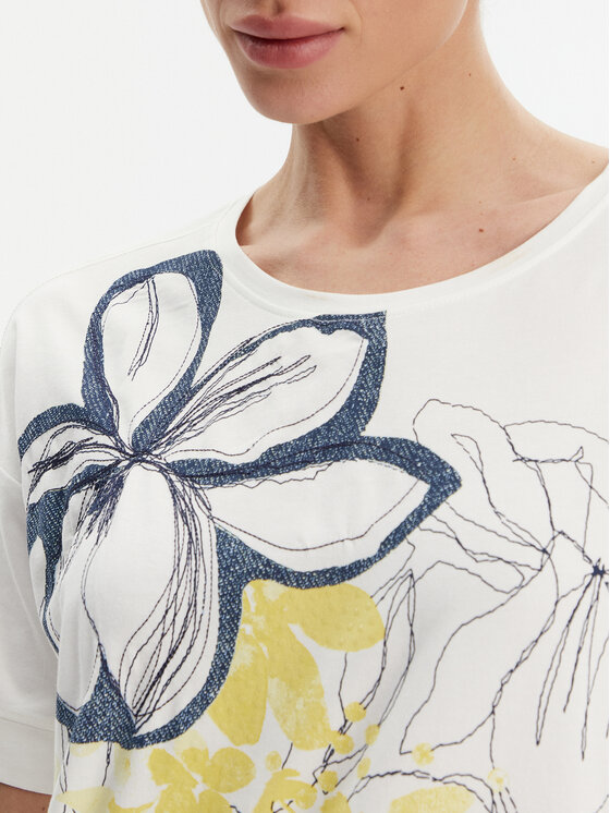 Olsen Olsen T-krekls 11105007 Balts Relaxed Fit