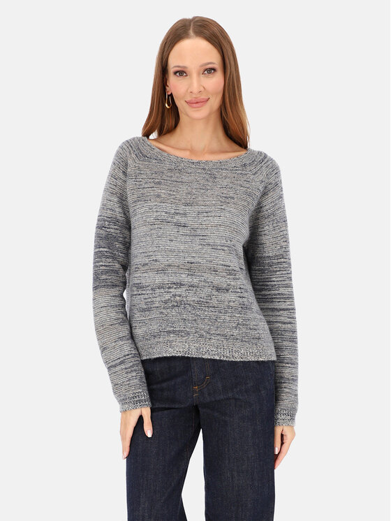 L’AF L’AF Sweter Cario Granatowy Regular Fit