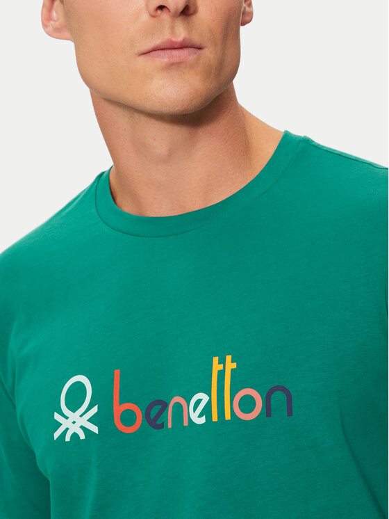 United Colors Of Benetton United Colors Of Benetton Majica 3I1XU109Q Zelena Relaxed Fit
