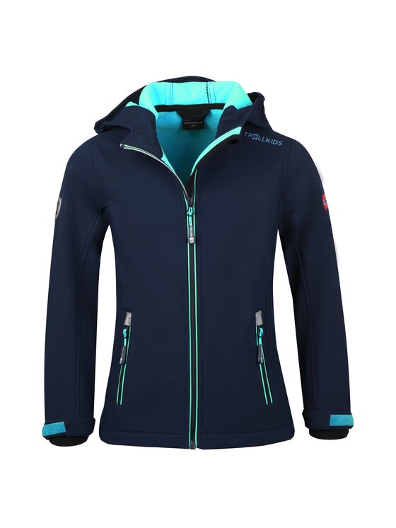 Trollkids Trollkids Kurtka softshell 175-132 Granatowy Regular Fit