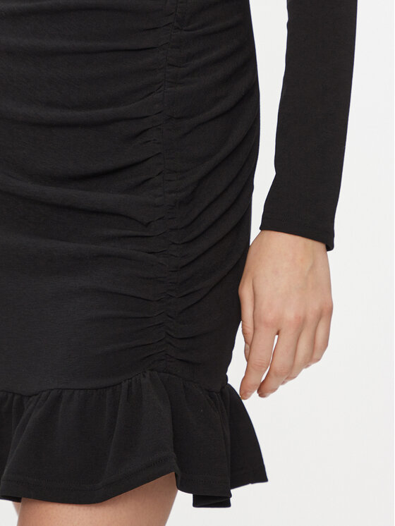 Morgan Morgan Kleid für den Alltag 232-RJUST.F Schwarz Regular Fit