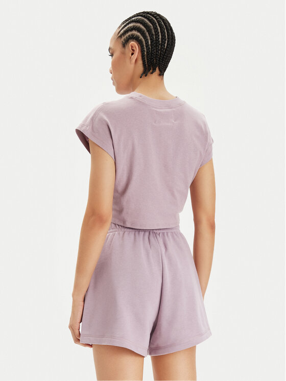 Champion Champion Marškinėliai 117178 Violetinė Regular Fit