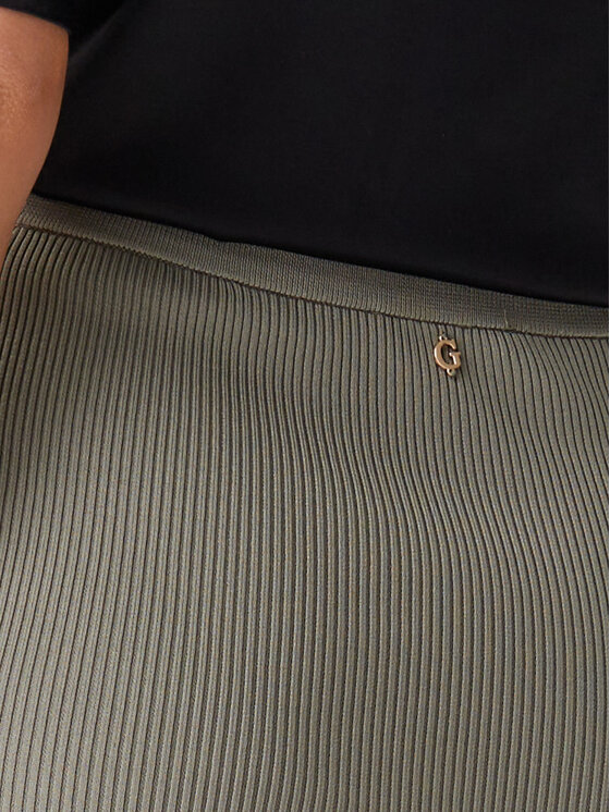 Guess Guess Sukňa 172211 Zelená Classic Fit