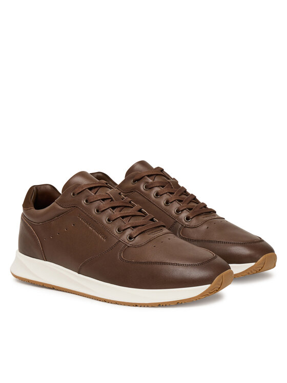 Tommy Hilfiger Tommy Hilfiger Tenisice Premium Leather Hybrid FM0FM05700 Smeđa