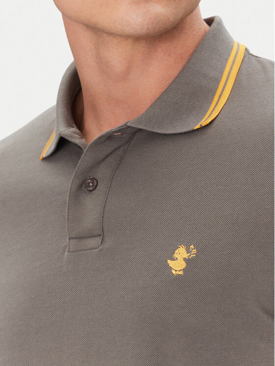 Save The Duck Save The Duck Poloshirt DR0136M BATE20 Grau Regular Fit