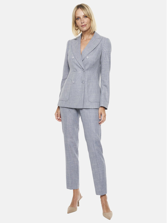 Potis & Verso Potis & Verso Marynarka Dorian Szary Regular Fit