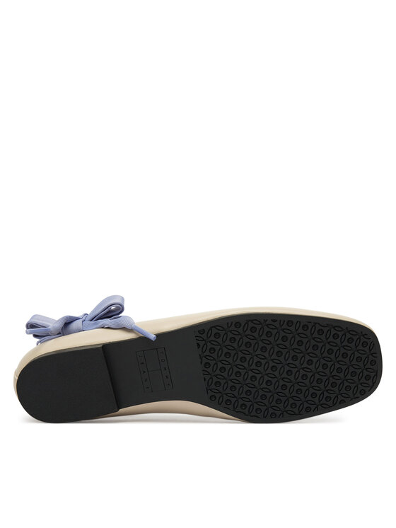 Tommy Jeans Tommy Jeans Balerīnas Tjw Ballerina With Laces EN0EN02939 Écru