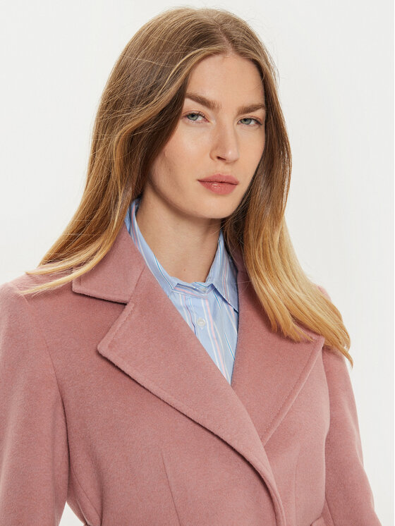 MAX&Co. MAX&Co. Vlněný kabát 2426016134200 Růžová Regular Fit