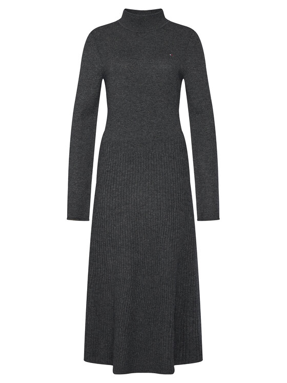 Tommy Hilfiger Tommy Hilfiger Rochie de zi WW0WW47303 Gri Regular Fit