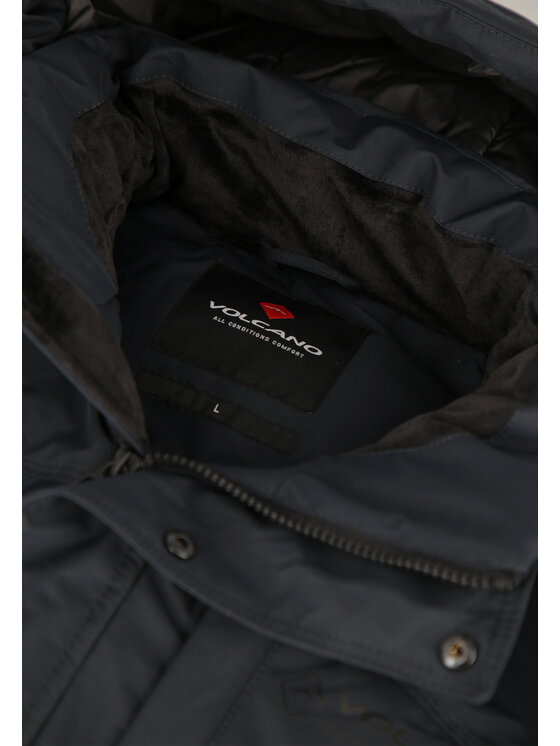 Volcano Volcano Kurtka puchowa J-HEROS Granatowy Regular Fit