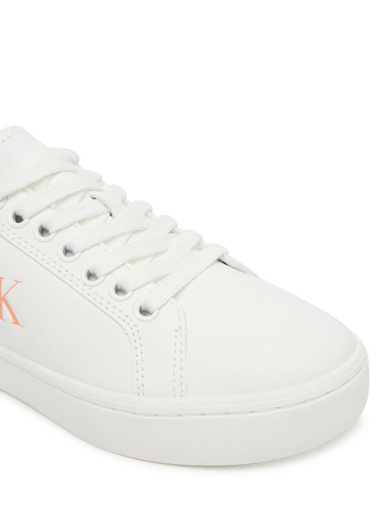 Calvin Klein Jeans Calvin Klein Jeans Sneakersy Classic Cupsole Ru Patch Lth Wn YW0YW01845 Bílá