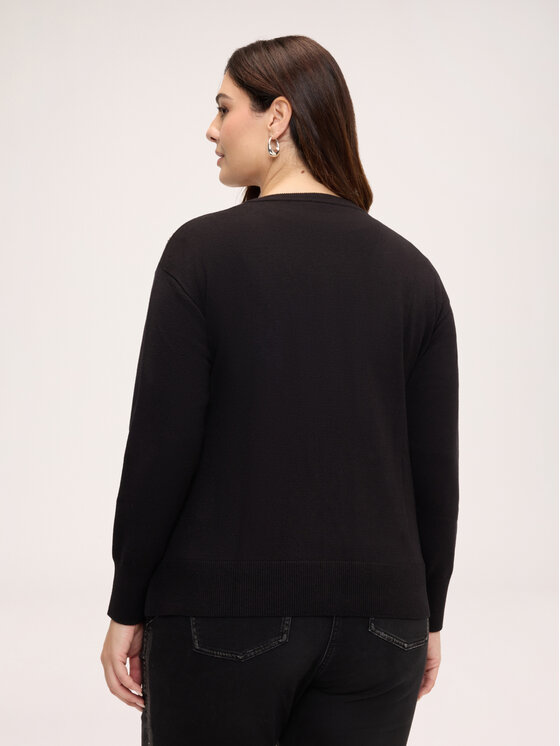 Fiorella Rubino Fiorella Rubino Sweter M473L008749N033 Czarny Regular Fit