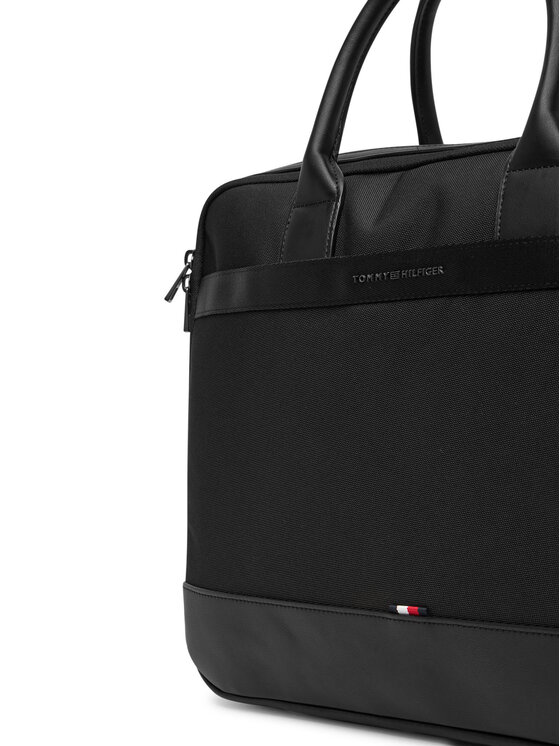 Tommy Hilfiger Tommy Hilfiger Laptoptáska Th Nylon Travel Computer Bag AM0AM13470 Fekete