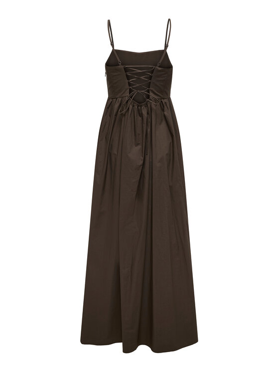 ONLY ONLY Φόρεμα καλοκαιρινό Likara 15371869 Σκούρο καφέ Regular Fit