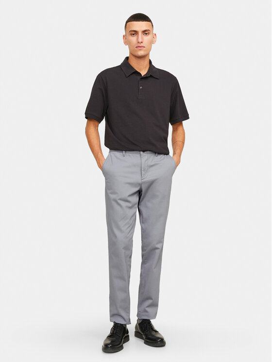 Jack&Jones Jack&Jones Chinosy Marco 12150148 Szary Slim Fit
