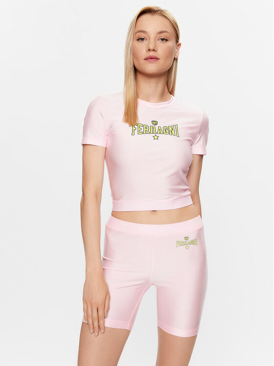 Chiara Ferragni Tricou 74CBM266 Roz Regular Fit
