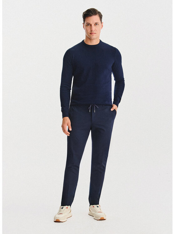 Pako Lorente Pako Lorente Sweter P25WF-2X-003 Granatowy Classic Fit