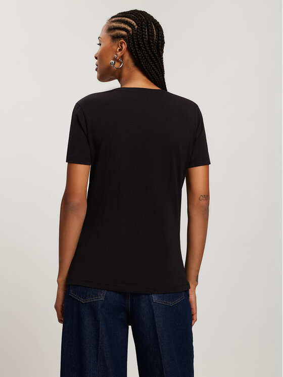 Cross Jeans Cross Jeans T-Shirt 56146-020 Czarny Regular Fit