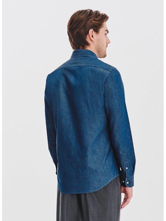 Pako Lorente Pako Lorente Koszula P25WF-1X-016 Niebieski Slim Fit