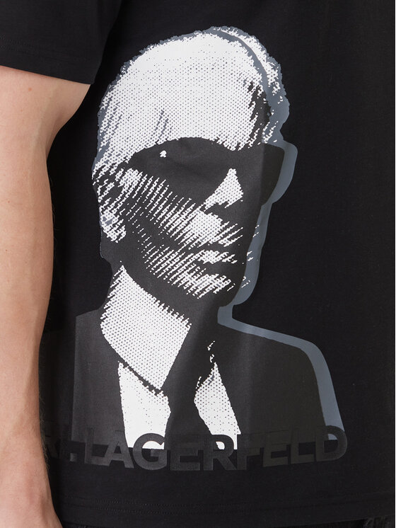 KARL LAGERFELD KARL LAGERFELD Тишърт 755170 562251 Черен Loose Fit