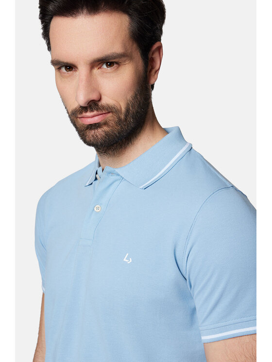 Lancerto Lancerto Polo Morty PO073124000020 Niebieski Regular Fit