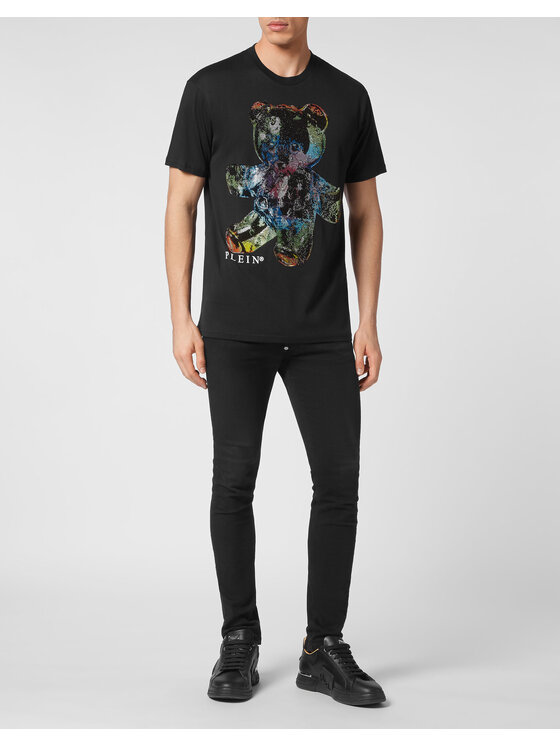 PHILIPP PLEIN PHILIPP PLEIN Tričko 325 Čierna Regular Fit