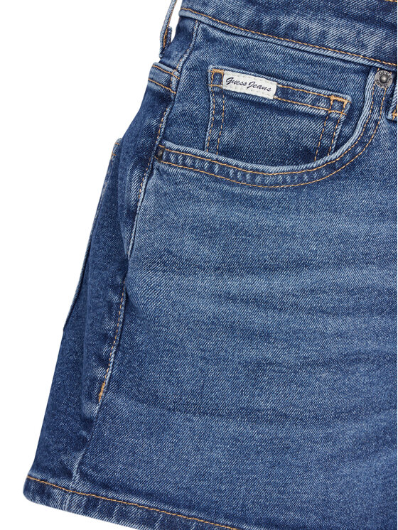 Guess Jeans Guess Jeans Jeans kratke hlače W5YD0Y D5R11 Modra Regular Fit
