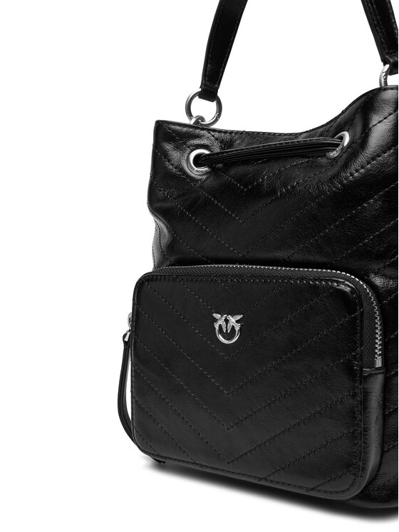 PINKO PINKO Geantă Cargo Bucket Vitello Al 25-26 PLTT 105112 A2JC Negru