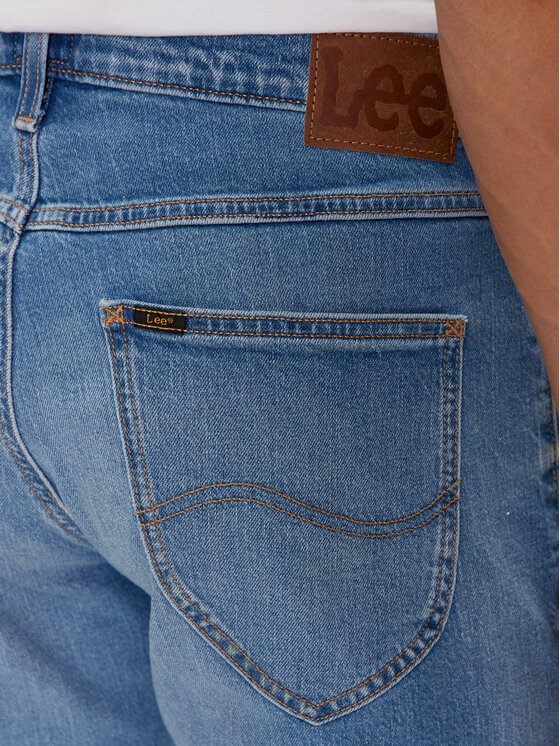 Lee Lee Džínsové šortky 5 Pocket 112349235 Modrá Regular Fit