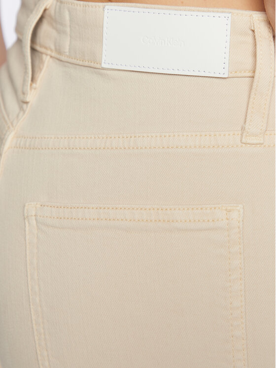 Calvin Klein Calvin Klein Τζιν K20K205058 Εκρού Wide Leg