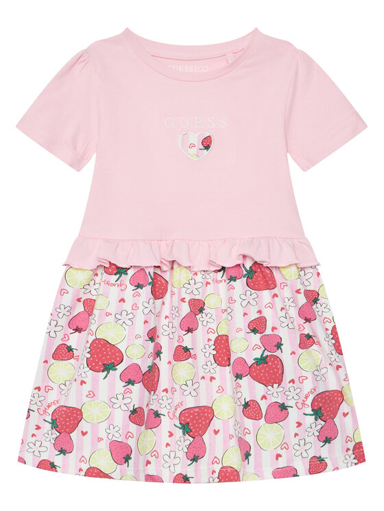 Guess Guess Igapäevane kleit K6GK01 K6YW4 Roosa Regular Fit