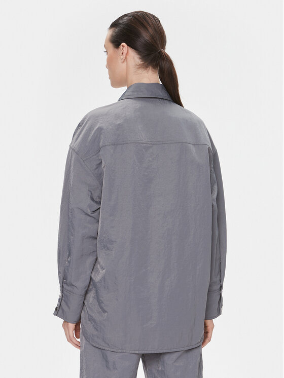 Samsøe Samsøe Samsøe Samsøe Hemd Gira F23400007 Grau Oversize