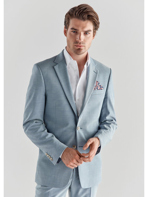 Pako Lorente Pako Lorente Marynarka P22SP-3G-004 Niebieski Slim Fit