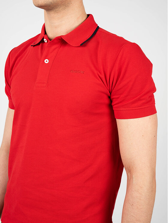 Geox Geox Polo M2510Q T2649 | Sustainable Czerwony Regular Fit