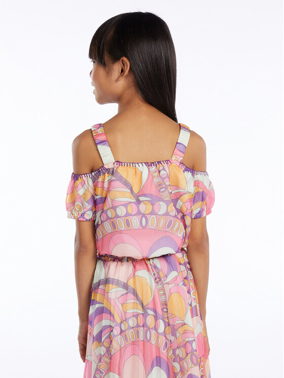 Guess Guess Majica J3GH00 WA2T0 Narančasta Regular Fit