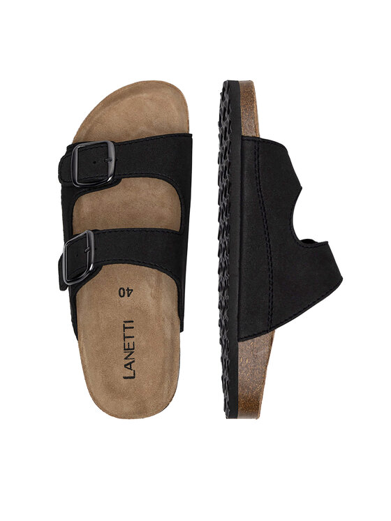 Lanetti Lanetti Pantoletten 7410990001 Schwarz