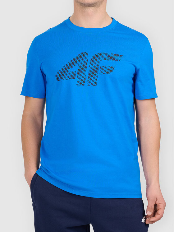 4F 4F T-Shirt 4FWAW26TTSHM3579-33S Niebieski Active Fit