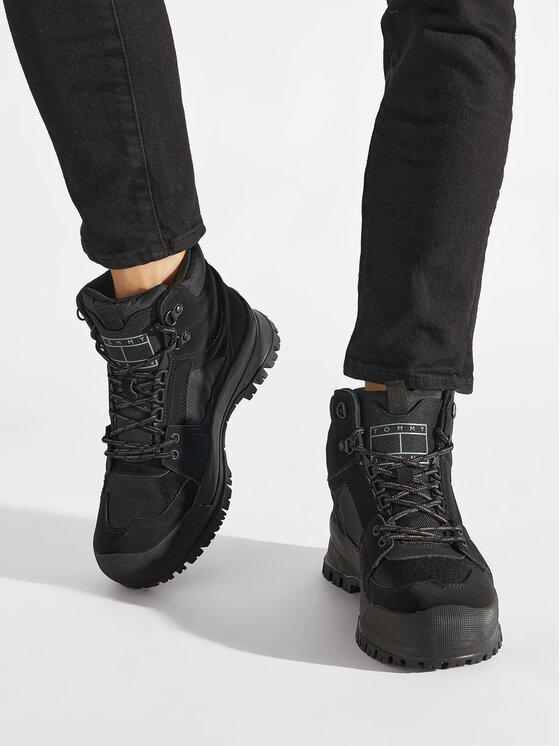Tommy Jeans Tommy Jeans Μπότες Urban Boot EM0EM01038 Μαύρο